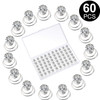 WILLBOND 60 Pieces Rhinestone Crystal Twisters Set Spiral Hair Pin Coil for Wedding Bridal Prom Party and Important Occa