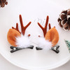 Soochat Christmas Hair Clips Reindeer Ears Hair Clips Deer Antler Hair Pin for Xmas Party Cosplay Hair Accessories