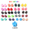 40Pcs Baby Girls Hair Bangs Mini Hair Claw Clip Kids Hair Pin 20 Colors for Girls Flower