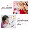 RIMOBUL 15 Pieces Girl Hair Clips Cute Barrettes Crocheted Hair Accessories Flower Fruit Animal Pattern Hair Clip Ice Cr