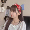 Xiyantiji Red Bandana Headbands for Women Paisley Print Wide Turban Vintage Cross Twist Knot NonSlip Boho Hair Accessori