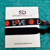 Infinity Collection Basketball Hair Ties Black No Crease Tangle One Size Comfort Fit Hair Accessories for SportsFan 5 Pa