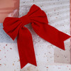 Andelaisi Vintage Satin Bow Hair Barrettes Long Tassel Bow Hair Clips Winter Velvet Ribbon Bow Hair Clip Barrette French