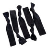 Kenz Laurenz Hair Ties Black Ponytail Holders 20 Pack No Crease Ouchless Elastic Styling Accessories Solid Pony Tail Hol