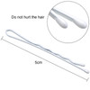 Hicarer 100 Pieces White Bobby Pins 22 Inch Hair Pins for Women Wave Hair Clips Bulk with Storage Box Wedding Hair Acces