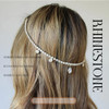 Fdesigner Wedding Head Chain Rhinestone Vintage Bride Headpieces Tassel Boho Bridal Headband Women Hair Accessories for