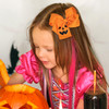 Pumpkin Hair Bows Clip for Women Girls 2pc 45 Cute Orange Fall Thanksgiving Halloween Ribbon Cheer Barrette Alligator Pi