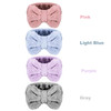 Senkary 4 Pack Makeup Spa Headband Microfiber Bow Towel Soft Fluffy Washing Face Headband for Women Girls Shower Bath Sk
