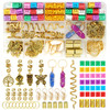 125 Pcs Dreadlocks Loc Hair Jewelry for Women Braids Crystal Gemstone Pendant and Ring Hair Accessories Cute Pendants