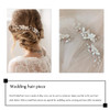 JAKAWIN Flower Bride Wedding Hair Pins Bridal Hair Accessories Pearl Hair Piece for Women HP163 Silver