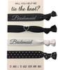 Bridesmaid Proposal Hair Ties Will You Help Me Tie the Knot Gift Set 4Pack No Crease Elastics with Heart Charm Bridal Pa