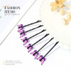 Bartosi Butterfly Hair Clips and Pins Purple Decorative Bobby Pins for Wedding Hair Accessories Women and Girls Pack of
