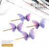 BARTOSI Butterfly Hair Clips Purple Butterfly Hair Pins Cute Hair Accessories for Women and Girls Pack of 4