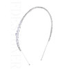 Fdesigner Crystal Wedding Headband Bride Headpiece Silver Rhinestone Women Thin Hair Accessories