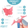 HOYOLS Hot Pink Red Butterfly Hair Clips 90s Kawaii Accessories for Women Girls and Kids Small Cute Hair Clips for Rave