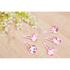 Juvale Rainbow Unicorn Hair Clips Silicone Metal Snap Clips for Girls Colorful Toddler Hair Barrettes Unicorn Party Favo