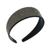 Amariver Gray Rhinestone Sparkly Glitter Headband Shiny Crystal Wide Diamonds Bling Jeweled Hair Accessory for Women and