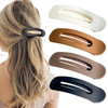Flat Hair Clips Large Claw Clips Flat Claw Clips for Women Lay Down Hair Clip for Thin Thick Hair Alligator Hair Clips f