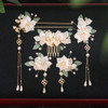 Leadigol Hair Stick Set Vintage Flower Pearl Hair Accessories for Women 5Pc Hairpins Hair Fork Hair Comb Hair Clip
