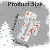 Christmas Hair Clips Acrylic Square Large Claw Clips for Styling Santa Claus Snowman Elk Design Holiday Accessories Nons