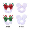 JIAHANG Christmas Velvet Mouse Ear Hair Scrunchies Lollipop Sequins Bow Ponytail Holder Festival Costume Hair Accessorie