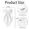 TULOBI 2Pcs Silky Satin Hair Bows for Women with Long Tail Coquette Big Hair Ribbon Hair Clip Aesthetic Hair Accessories
