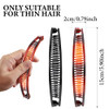 WILLBOND 6 Pcs Banana Clip Hair Clincher Combs Classic Banana Hair Clip Fish Shape Ponytail Clips for Women Girls Thick
