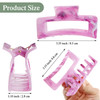 Cindeer 64 Pcs Medium Hair Claw Bulk Hair Clips Set Rectangle Claw Clips Matte Thin Clamps Accessories for Women Girls f