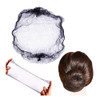 YANTAISIYU 100 Pcs Hair Net 20 Inch Invisible Elastic Mesh Wig nets for Hair Bun Food Service Bulk PackingBlack