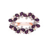 Ruihfas Elegant French Hair Barrette Jewelry Sparkly Rhinestone Crystal Hair Clips Hairpins for Bride Women Ponytail Hol