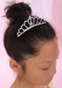JWICOS Small Princess Comb Mini Silver Crystal Hair Comb Rhinestone Hair Accessories Comb Headband Decorations for Women