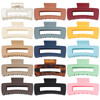 Luraseea 15 Pack Hair Claw Clips Big 41 Inch Rectangular for Women and Girls Nonslip Banana Jaw