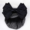 2 Pcs Bowknot Hair Snood Net Barrette Bun Cover Bow Hair Clip Xmas Gifts for Women Lady