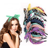 eyxformula 6 Pcs Colorful Headbands Fashion Floral Polka Dot Stripe Bow Headbands Randomly Lovely Ears Hairbands Knot Ha