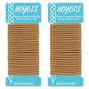 HOYOLS Hair Bands for Women No Metal No Snag Braided Thick Elastic Ponytail Holders 50 Count 18 Inch Beeline Honey