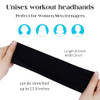 TERSE Headbands for Women Pink White Head Band Black Hair Bands for Womens Hair Non Slip Thick Headband Stretchy Sweatba