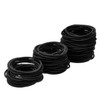 eBoot 100 Pieces Hair Elastics Hair Ties Ponytail Holders for Thick and Curly Hair Bands Bulk for Women or Men 3 mm Blac
