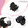 JASVERLIN Small Hair Clips Tiny Claw for Fine Thin Hair Women Little Girl Plastic Mini Accessories Clam Clip Styling Non