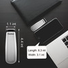 KEMEI Mini Hair Trimmer Compact Portable Cordless Clipper for Men and Women Precision Haircut and Shaving Tool Silver Ba