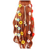 WLBON Halloween Sunflower Headband Hippie Boho Daisy Flower Hair Hoops Bands Crown Floral Wreath Headpiece Hairband Wome