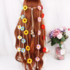 WLBON Halloween Sunflower Headband Hippie Boho Daisy Flower Hair Hoops Bands Crown Floral Wreath Headpiece Hairband Wome