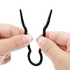 Bememo 20 Pcs Grip Hair Pins for Thick Hair U Shaped Pin French Simple Fast Spiral Braid Twist Styling Clip Pin for Lady