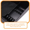 FRCOLOR Clipper Organizer for Barber with MultiCompartment PushCut Storage Box and Clipper Guard Holder Salon Station Ha