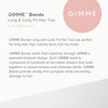 Gimme Beauty Long Curly Fit Hair Ties Blondie Damage Free Hair Ties Seamless Microfiber Elastics Long Curly Hair Accesso