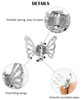 Wecoe 30pcs Small Butterfly Hair Clips Mini Claw Clips Cute Silver Hair Clips Metal Decorative Tiny Clips Halloween Hair