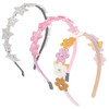 Shelbybox Glitter Headbands for Girls 3 Pack Silver Star Pink Headband Little Girls Hair Accessories Cute Toddler Headba