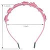Shelbybox Glitter Headbands for Girls 3 Pack Silver Star Pink Headband Little Girls Hair Accessories Cute Toddler Headba