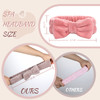 VITEVER 4 Pack Spa Headband for Washing Face Girls Makeup Bow Tie Hair Band Microfiber Women Headbands Elastic Headband