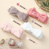 VITEVER 4 Pack Spa Headband for Washing Face Girls Makeup Bow Tie Hair Band Microfiber Women Headbands Elastic Headband