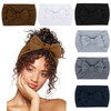 Huachi Headbands for Women 6 Packs Cute Bow Head Bands for Womens Hair Elastic Wide Knotted Hairbands Headwrap Turban Ha